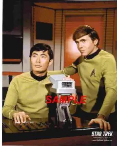 Sulu and Chekov on Star Trek